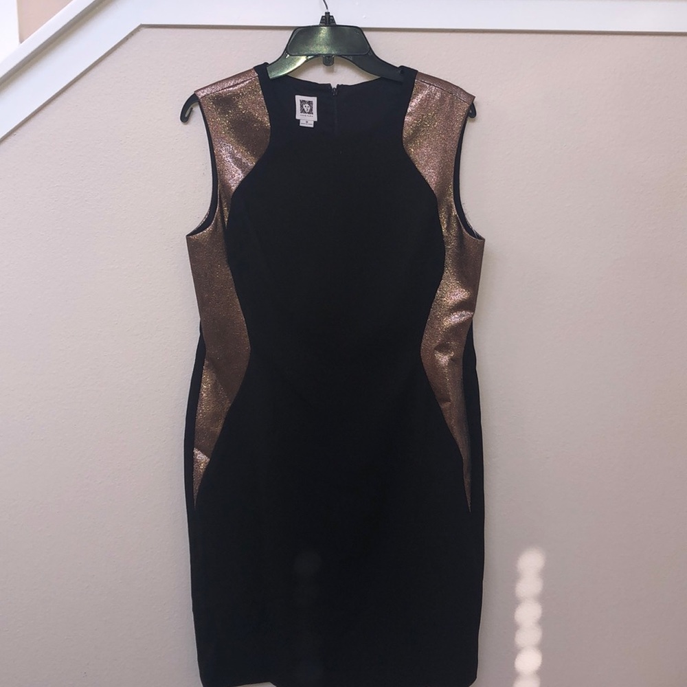 Anne Klein Black/Gold Dress